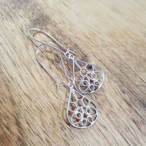 New intricate filigree hook back earrings